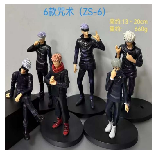 Anime Karakter 6 LI Set 20cm