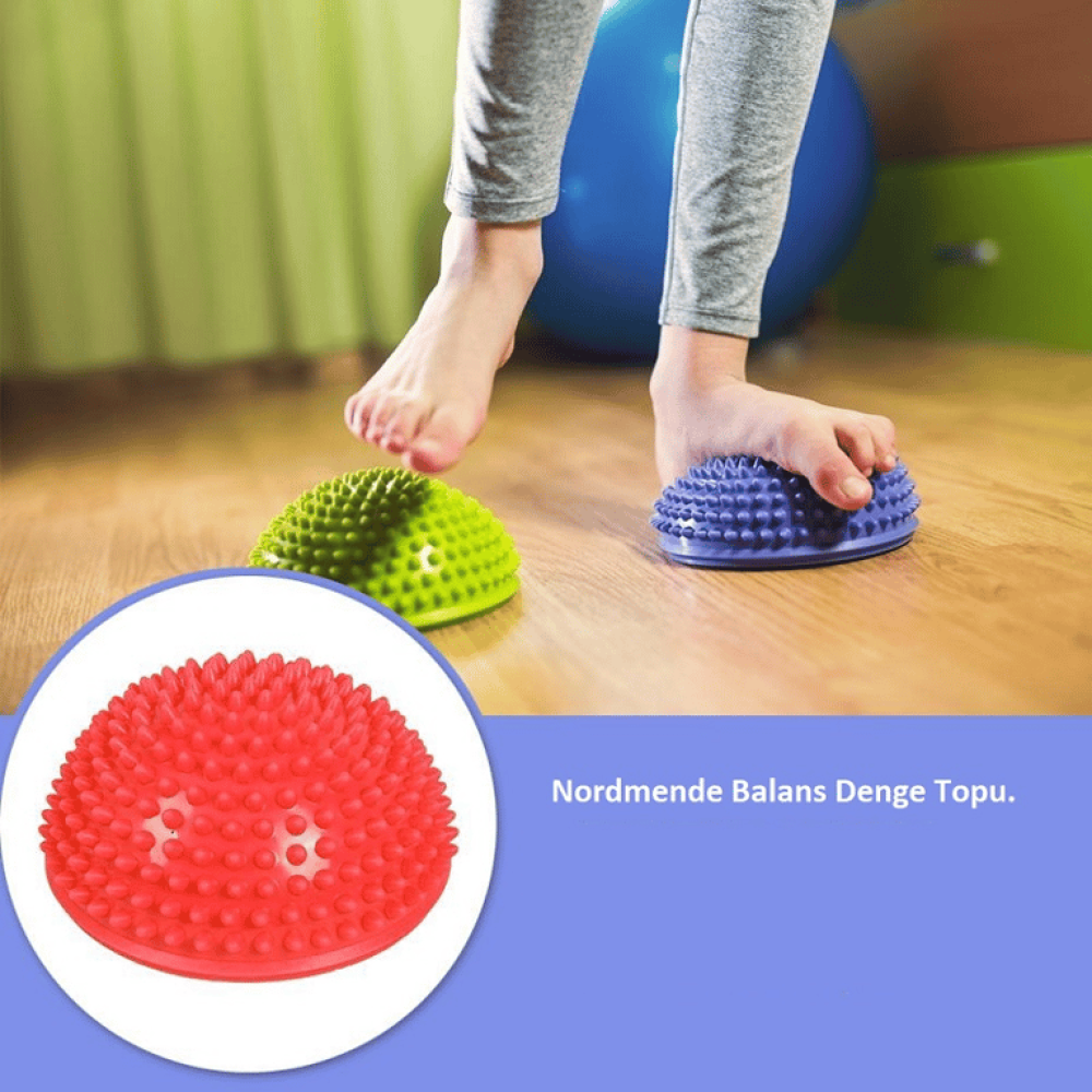 Nordmende Balance Ball Tırtıklı Denge Aleti Masaj Aleti Duyu Taşı