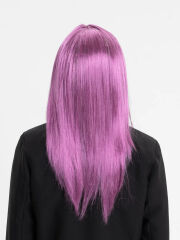 Rose Pembe Düz Kesim Peruk