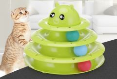 3 Katlı Kedi Oyuncağı Turntable Cat Toy