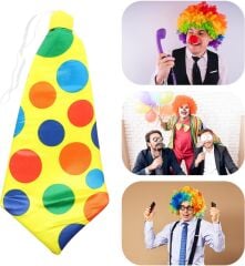 Palyaço Kravatı Lastikli Geniş Kesim
