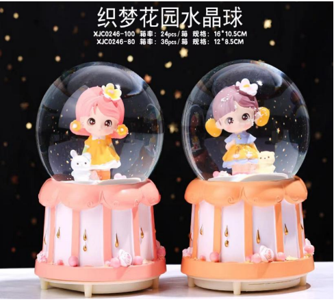 Işıklı Müzikli Püskürtmeli Büyük Boy Kar Küresi