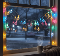 Kristal Top Gün Işığı Dekoratif Işık 5 Metre 28 LED