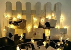 20'li Led Işıklı Fotoğraf Mandalları