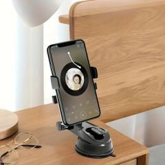 360 Derece Dönebilen Vakumlu Araç Telefon Tutucu