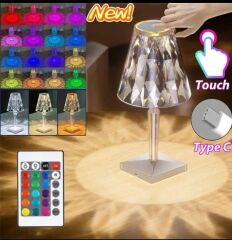 Kristal Led Masa Lambası Fişli