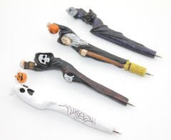 Polyester Tükenmez Kalem Cadılar Bayramı Temalı