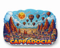 Kapadokya Temalı Silikon Buzdolabı Magneti Model 5