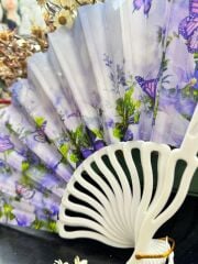 Plastik Desenli Yelpaze