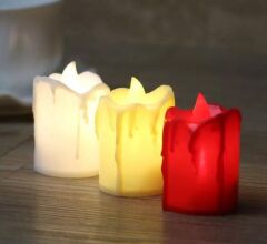 Plastik Alevsiz Mum 24 Adet