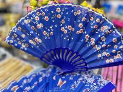 Plastik Desenli Yelpaze