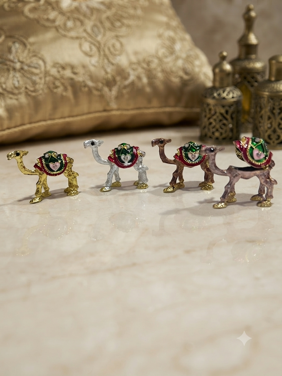 Swarovski Taşlı Deve Biblosu 12 Adet