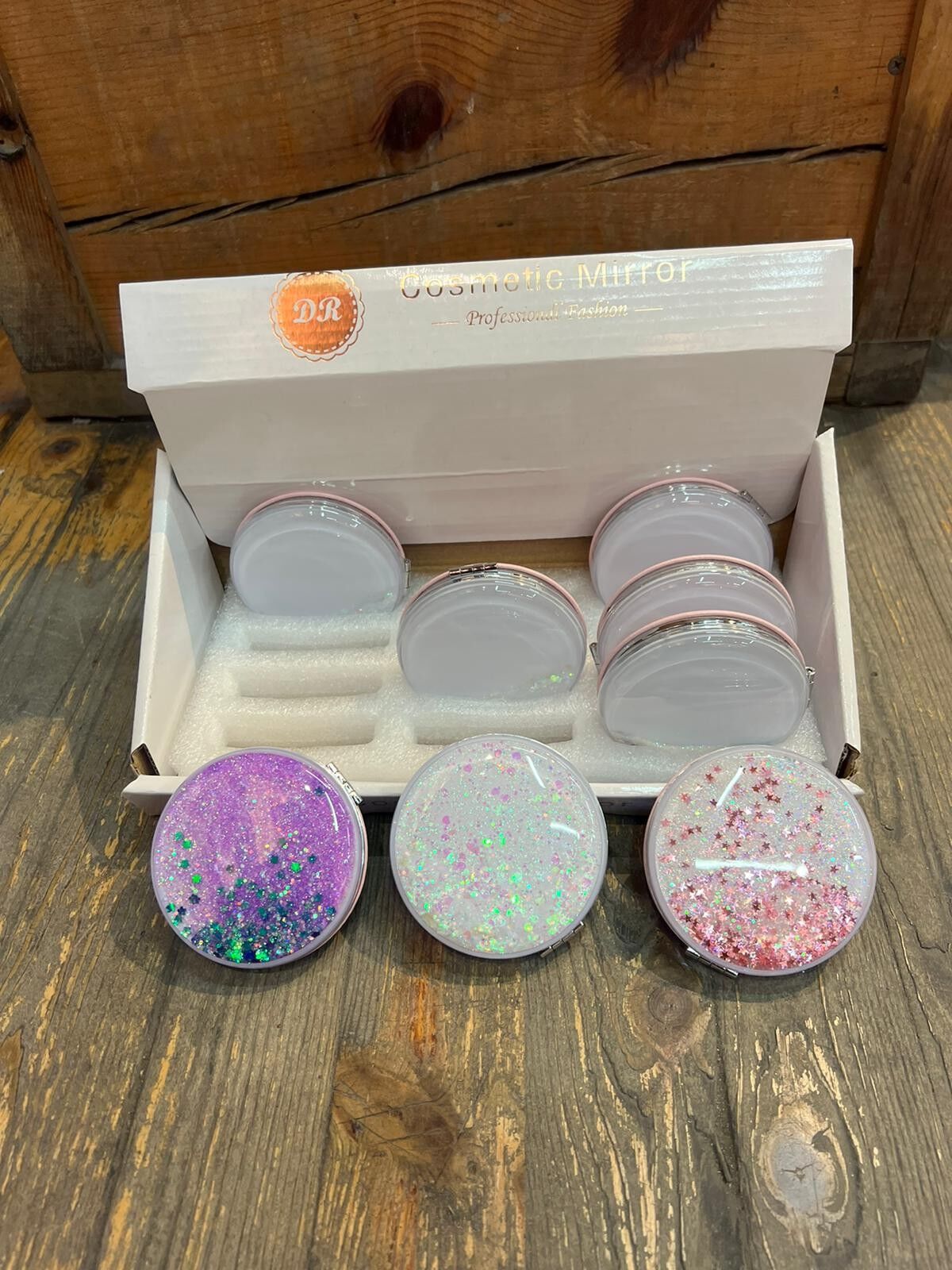 Yuvarlak Sulu Makyaj Aynası 12 Adet