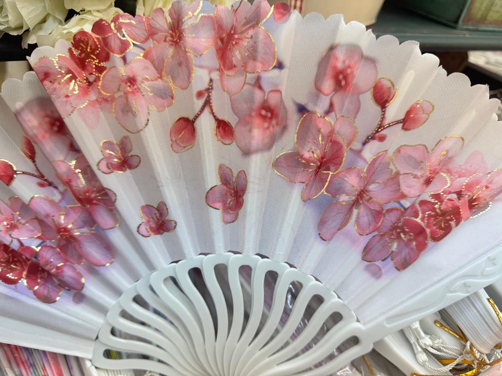 Plastik Desenli Yelpaze