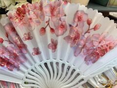 Plastik Desenli Yelpaze