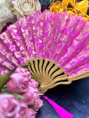 Plastik Desenli Yelpaze