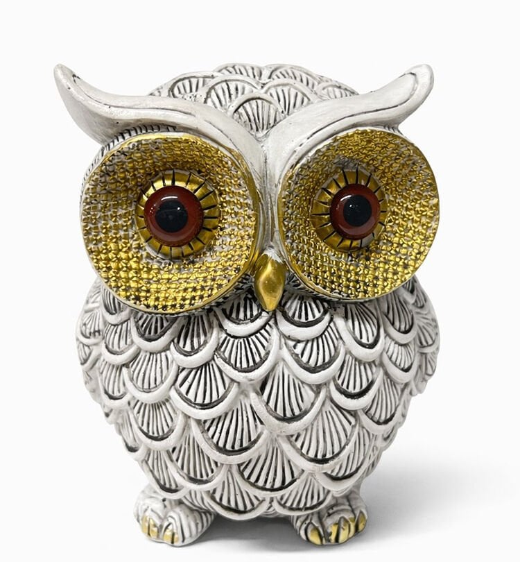 14x10 cm Polyester Baykuş Figürü