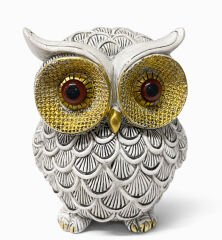 14x10 cm Polyester Baykuş Figürü