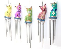 Üstü Ahşap Altı Metal Rüzgar Çanı