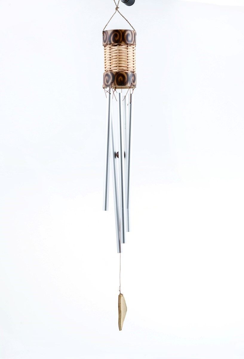 Üstü Bambu Metalli Rüzgar Çanı