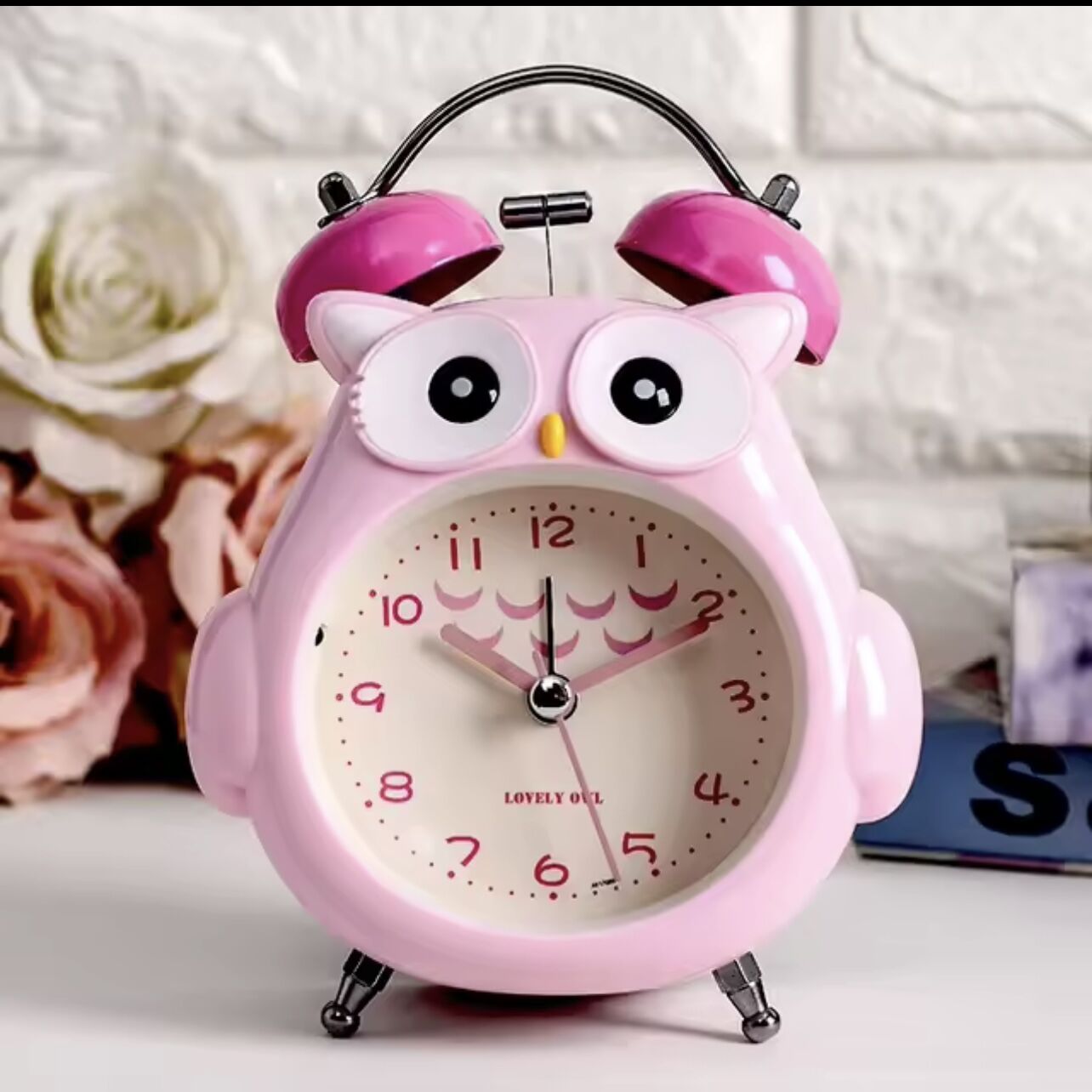 Baykuş Işıklı Masaüstü Saati