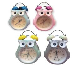 Baykuş Temalı Işıklı Alarmlı Masa Saati