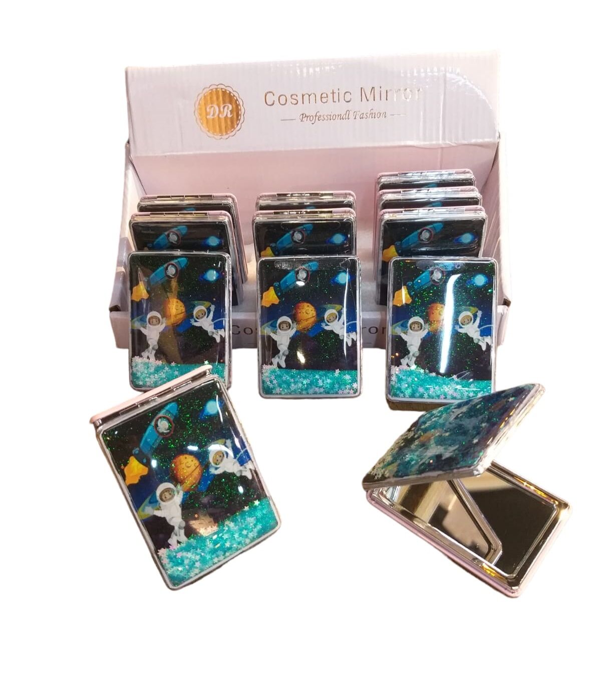 Dikdörtgen Sulu Makyaj Aynası 12 Adet