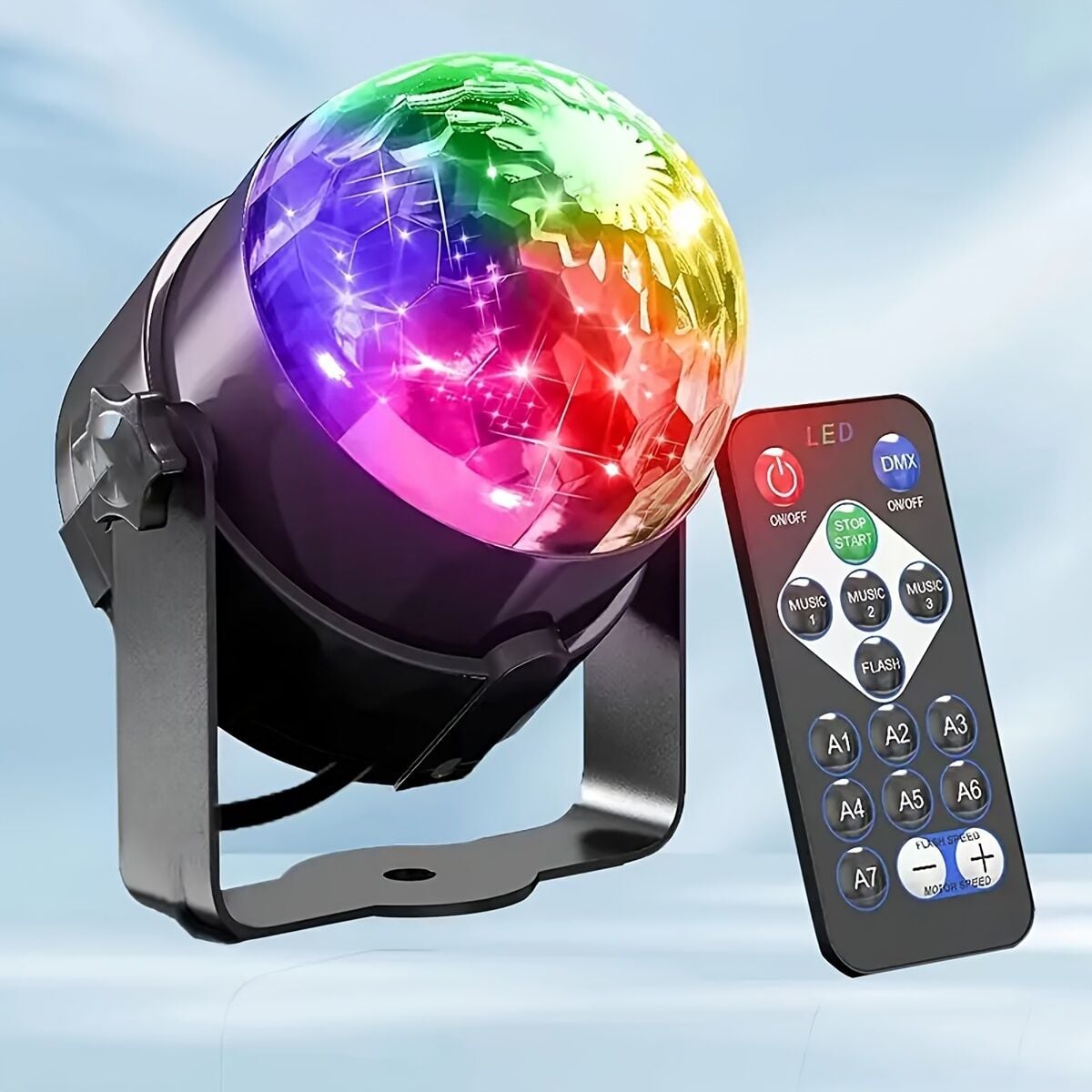 Oynar Başlıklı Kumandalı RGB Disko Topu