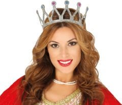 Kraliçe Tacı Gümüş Renk