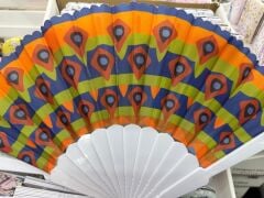 Plastik Desenli Yelpaze