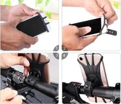 Silikon Esnek Bisiklet Telefon Tutucu
