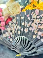 Plastik Desenli Yelpaze