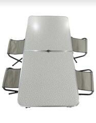 Katlanir Piknik/Kamp Masasi Seti Çanta Tipi (4 Taburesiyle Birlikte)