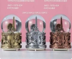 Atlı Karınca Işıklı Müzikli Püskürtmeli Büyük Boy Kar Küresi