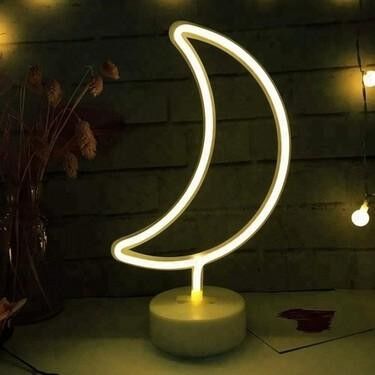 Dekoratif Ay Neo Led Gece Lambası
