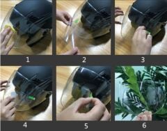 MOTOSIKLET  KASKI İÇIN YAĞMUR KAYDIRICI