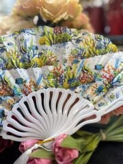 Plastik Desenli Yelpaze