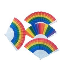 Yelpaze Rengarenk 12 Adet