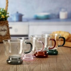 250 ml Renkli Cam Bardak
