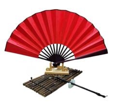 Yelpaze Saten Kraft Kırmızı