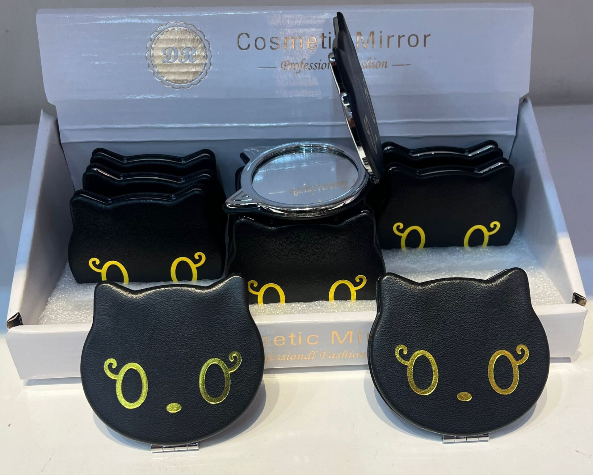 Yuvarlak Desenli Makyaj Aynası 12 Adet