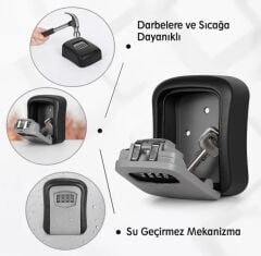 Şifreli Anahtar ve Eşya Saklama Güvenlik Kasası