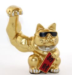 Polyester Şanslı Kedi Figürü Model 3