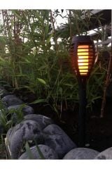 Solar Alev Efektli Bahçe Lambası