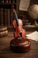 Dönen Keman Şeklinde Müzik Kutusu
