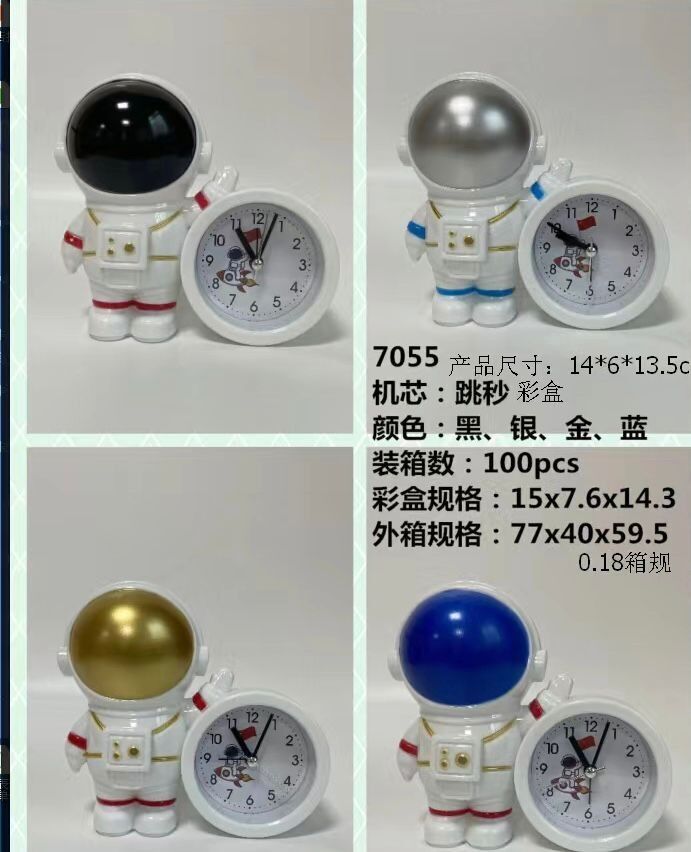 Astronot Masa Üstü Alarmlı Saat