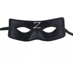 Zorro Maskesi Z Baskılı Lastikli