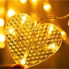 Kalp Perde Led Işık 3m 6 Sıra 12 Adet Gün Işığı