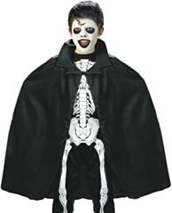 Siyah Renk Yakalı Halloween Pelerini 90 cm