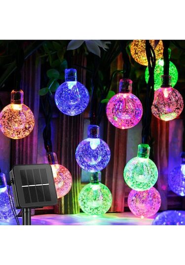 USB Kablolu Dekoratif Renkli Işık Top Led Lamba 3 Metre